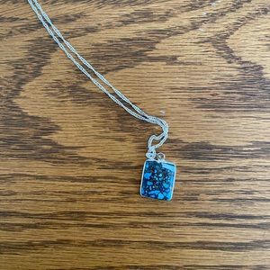 Turquoise silver necklace